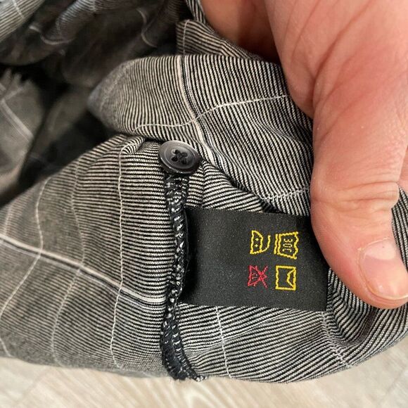 Greg Norman Gray Soft Cotton Two-Tone Stripe Polo XXL - Picture 5 of 7